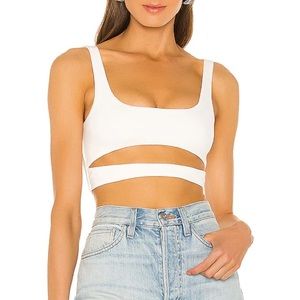 NWT H:ours Montee Crop Top in White size small
